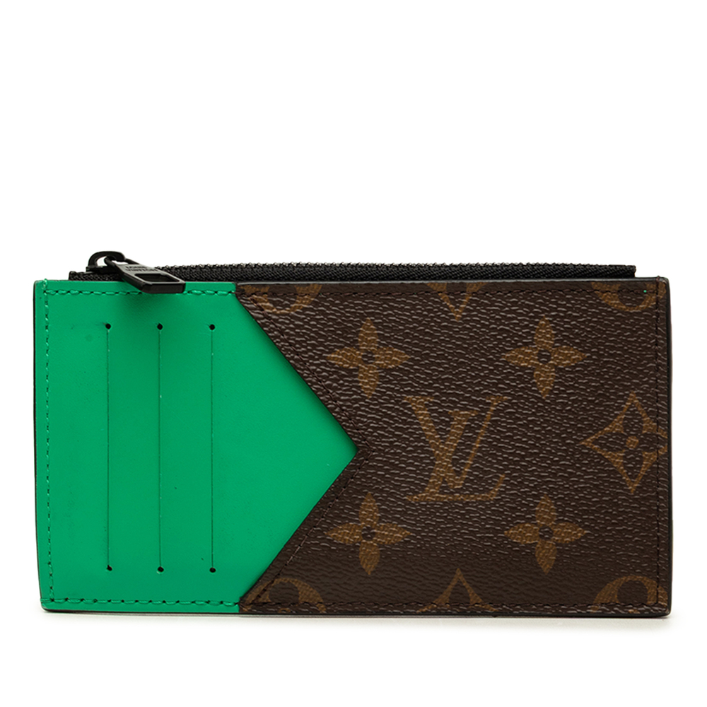 Pre-Loved Louis Vuitton Monogram Macassar Coin Card Holder